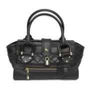 Burberry Vintage Pre-owned Laeder totevskor Black, Dam