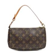 Louis Vuitton Vintage Pre-owned Canvas handvskor Brown, Dam