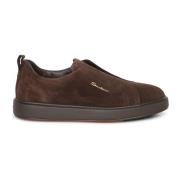 Santoni Bruna Sneakers Höj Stil Komfort Brown, Herr