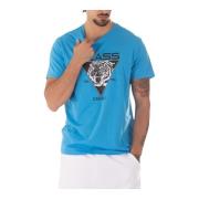 Just Cavalli Herr Logo T-shirt Blue, Herr