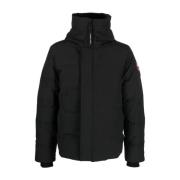 Canada Goose Svart Vadderad Quiltad Jacka med Huva Black, Herr