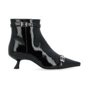 Ganni Eyelets Kitten Heel Boot Napla Black, Dam