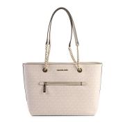 Michael Kors Nude Chain Tote Väska Beige, Dam