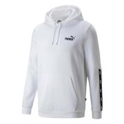 PUMA Ess+ Tape Hoodie White, Herr