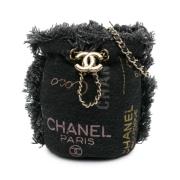 Chanel Vintage Pre-owned Denim chanel-vskor Gray, Dam