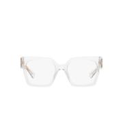 Miu Miu Fyrkantiga Transparenta Acetat Solglasögon White, Dam