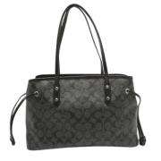 Coach Pre-owned Pre-owned Canvas handvskor Black, Dam