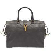 Yves Saint Laurent Vintage Pre-owned Laeder totevskor Gray, Dam