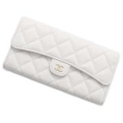 Chanel Vintage Pre-owned Laeder hem-och-kontorstillbehr White, Dam