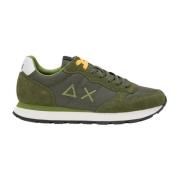 Sun68 Militära Sneakers Tom Solid Läder Textil Green, Herr