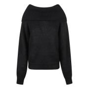 P.a.r.o.s.h. Svart Sweatshirt för Kvinnor Aw24 Black, Dam