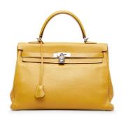 Hermès Vintage Pre-owned Laeder handvskor Yellow, Dam