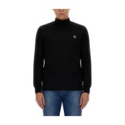 PS By Paul Smith Randig Bomullstee Black, Herr