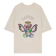 Barrow T-shirt 'Angel' Strass White, Unisex