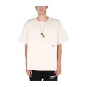 Ambush T-shirt med broderat logotyp Beige, Herr