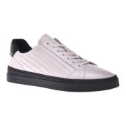 Baldinini Trainers in white quilted leather and leather White, Herr