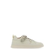 Buttero Läder Sneaker Circle Made in Italy White, Herr