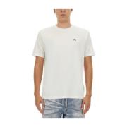 Diesel T-shirt med logotyptryck White, Herr