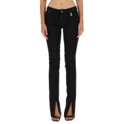 Dsquared2 Trumpet Jeans med knapp och dragkedja Black, Dam