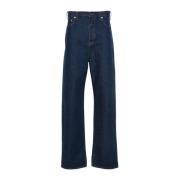 Gucci Blå Tvättade Denim Jeans Blue, Herr