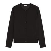 Marc O'Polo Lyxig jersey kofta regular Black, Dam