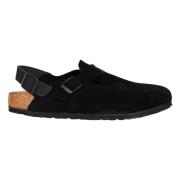 Birkenstock Svart Mocka Sandal - Tokio Stil Black, Herr