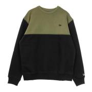 New Era Outdoor Utility Crewneck Fleece Sweatshirt Svart/Oliv Black, H...