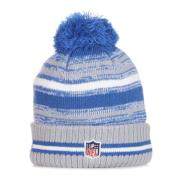 New Era Detroit Lions Pom Pom Beanie Hat Multicolor, Herr