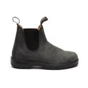 Blundstone Klassiska Svarta Platta Skor Black, Herr