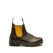 Blundstone Platta Skor Bootie Brown, Herr