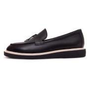 Cesare Gaspari Suede Slip-On Loafers - Black Black, Dam