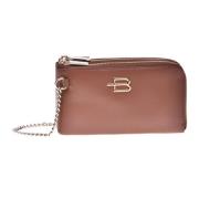 Baldinini Tan calfskin wallet Pink, Dam