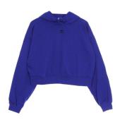 Adidas Blå Cropped Hoodie Loungewear Essentials Blue, Dam