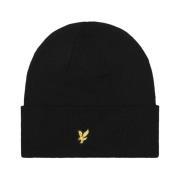 Lyle & Scott Klassisk Beanie Huvudbonad Black, Unisex