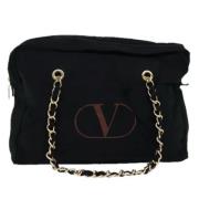 Valentino Vintage Pre-owned Canvas axelremsvskor Black, Dam