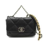 Chanel Vintage Pre-owned Laeder axelremsvskor Black, Dam