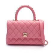 Chanel Vintage Pre-owned Laeder chanel-vskor Pink, Dam