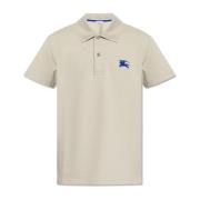 Burberry Polo med broderad logotyp Beige, Herr