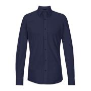 Hugo Boss Slim Fit Jersey Skjorta Blå Hank Blue, Herr