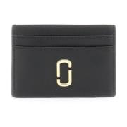 Marc Jacobs Guldton Metall Monogram Korthållare Black, Dam