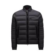 Moncler Kort dunjacka med smalt design Black, Herr