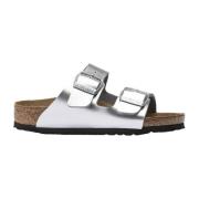 Birkenstock Silver Sandaler Gray, Dam