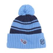 New Era Tennessee Titans Pom Pom Beanie Hat Blue, Herr