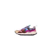 Flower Mountain Sneakers i mocka med gummisula Multicolor, Dam