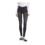 Tommy Jeans Skinny Fit Svart Denim Jeans Black, Dam