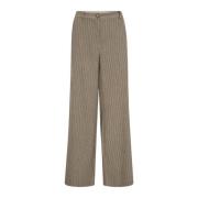 MOS Mosh Rain Drum Wide Leg Byxor Beige, Dam