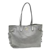 Prada Vintage Pre-owned Laeder totevskor Gray, Dam