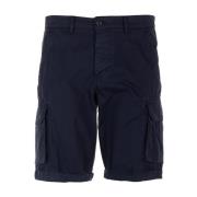 40Weft Blå Cargo Bermuda Shorts Blue, Herr