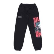 Dolly Noire Skull Party Sweatpants Svart Fleece Tracksuit Black, Herr