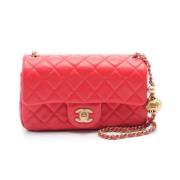 Chanel Vintage Pre-owned Laeder chanel-vskor Red, Dam